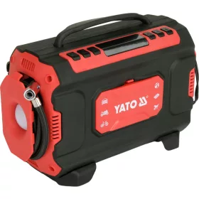   YATO Autókompresszor 4 az 1-ben, 12 V / 230 V, 150 PSI, digitális nyomásbeállítással (YT-73451)