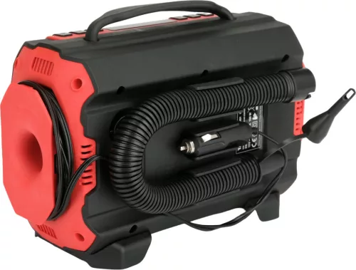 YATO Autókompresszor 4 az 1-ben, 12 V / 230 V, 150 PSI, digitális nyomásbeállítással (YT-73451)