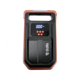   YATO Autós kompresszor 12 V, 120 W, 25 l/perc, 10 bar, LCD nyomáskijelzővel és LED lámpával (YT-73470)