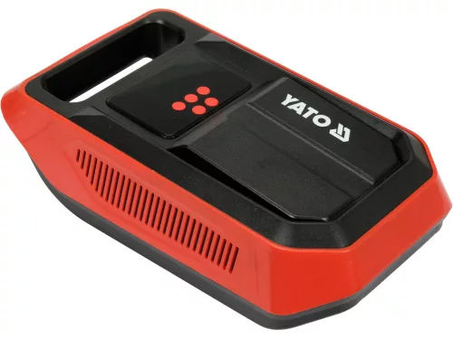 YATO Autós kompresszor 12 V, 120 W, 25 l/perc, 10 bar, LCD nyomáskijelzővel és LED lámpával (YT-73470)