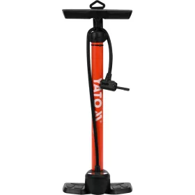   YATO Kézi állópumpa nyomásmérővel, 8 bar / 120 PSI, 650 mm tömlővel, autó- és kerékpárszelephez (YT-73521)