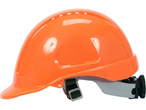 YATO Munkavédelmi védősisak narancssárga, ABS, 53–64 cm, racsnis állítással, EN 397 (YT-73970)