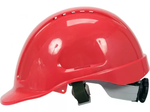 YATO Munkavédelmi védősisak piros, ABS, 53–64 cm, racsnis állítással, EN 397 (YT-73973)