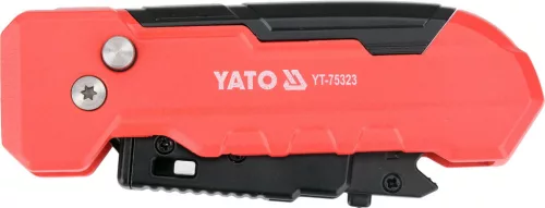 YATO Sniccer / kaparó trapézpengével, 45°/90° állítható pengehelyzettel, 178 mm (YT-75323)