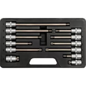   YATO Spline bit dugókulcs készlet 1/2”, M5–M17, 12 részes (YT-7753)
