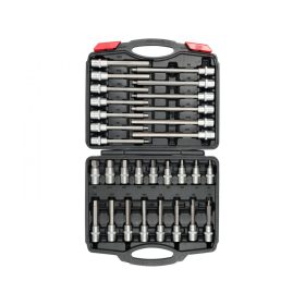   YATO BIT DUGÓKULCS KÉSZLET 30 RÉSZES IMBUSZ 1/2" 5-19 MM CRV (YT-77540)