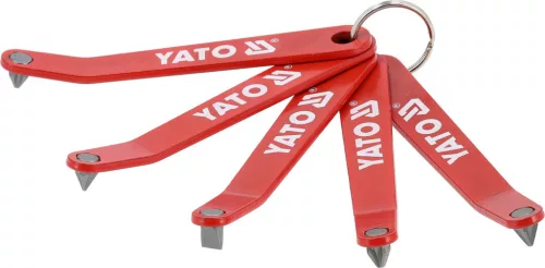 YATO Extra lapos csavarozó bitkészlet szűk helyekhez, 2,7 mm profil, PH/PZ/SL, S2 (YT-77750)