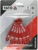 YATO Extra lapos Torx bitkészlet szűk helyekhez, 2,7 mm profil, 6 részes, T10–T30 (YT-77751)