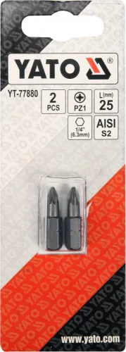 YATO 2 db 25mm 1/4 Bit PZ1 (YT-77880)