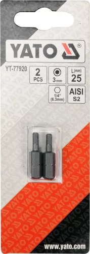 YATO Bitek 25mm imbusz 1/4 H4 2 db (YT-77921)