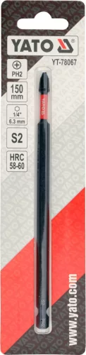 YATO Ütvecsavarozó bit, 1/4", PH2, 150 mm, 1 db (YT-78067)