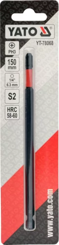 YATO Ütvecsavarozó bit, 1/4", PH3, 150 mm, 1 db (YT-78068)