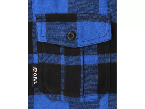 YATO Kockás ing XL-es méret kék (YT-78809)
