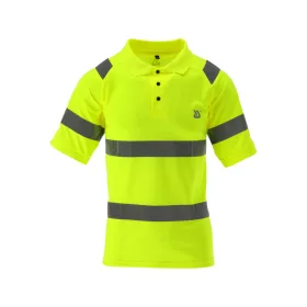   YATO "ORIOLUS" Jól láthatósági galléros póló (Polo), fluoreszkáló sárga, M-es méret  (YT-79411)