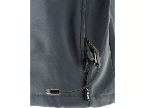 YATO Fűthető "softshell" dzseki M méret ( power bank nem tartozék ) (-79571)