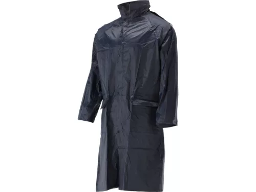 YATO Esőkabát fényvisszaverő csíkokkal és állítható kapucnival, XXL méret, Navy Light (YT-79720)