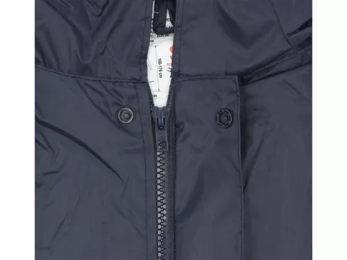YATO Esőkabát fényvisszaverő csíkokkal és állítható kapucnival, XXL méret, Navy Light (YT-79720)