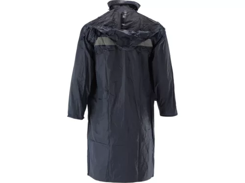 YATO Esőkabát fényvisszaverő csíkokkal és állítható kapucnival, XXXL méret, Navy Light (YT-79721)