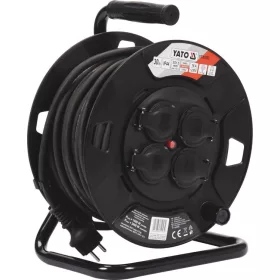   YATO Kültéri kábeldob 30 m – 4 aljzat, H05RR-F 3×1,5 mm², IP44 (YT-81053)