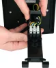 YATO Kerti konnektoroszlop acél, 2 aljzatos, mechanikus időkapcsolóval, 230 V, IP44, 3680 W (YT-81276)