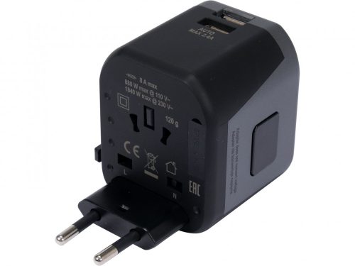 YATO Utazóadapter univerzális 2xusb 12w (YT-81301)