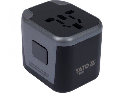 YATO Utazóadapter univerzális 2xusb 12w (YT-81301)