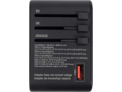 YATO UTAZÓ ADAPTER ÉS TÖLTŐ 65W (YT-81303)