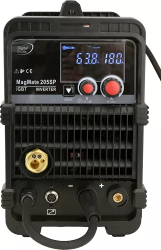YATO Hegesztőgép „MagMate 205SP” inverteres MIG/MAG és FLUX, 30–200 A, szinergikus vezérléssel (YT-81401)
