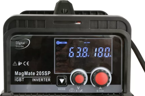YATO Hegesztőgép „MagMate 205SP” inverteres MIG/MAG és FLUX, 30–200 A, szinergikus vezérléssel (YT-81401)