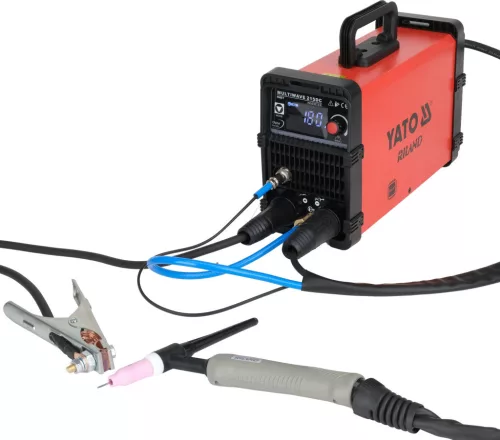 YATO Hegesztőgép „MULTIWAVE 215DC” inverteres AWI / TIG, 10–210 A, 230 V (YT-81420)