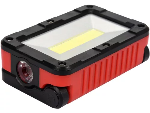 YATO Munkalámpa COB LED-del, 5 W, 300 lm, 2000 mAh akkumulátorral, mágneses talppal (YT-81819)