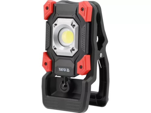 YATO ÚJRATÖLTHETŐ HORDOZHATÓ LED MUNKALÁMPA, 20W, 2000 LM, GYORSRÖGZÍTŐVEL (YT-818216)