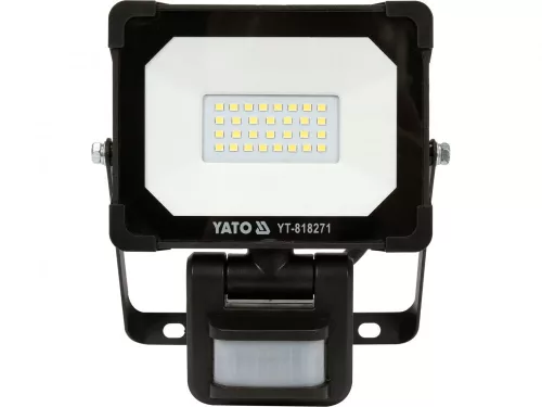 YATO LED reflektor mozgásérzékelővel, 20 W, 1900 lm, IP54, 6500 K (YT-818271)