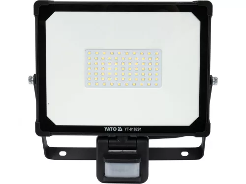 YATO LED reflektor mozgásérzékelővel, 50 W, 4750 lm, IP54, 6500 K (YT-818291)