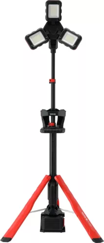 YATO LED akku munkalámpa állvánnyal, hibrid 18 V / hálózatról is, 10 000 lm, 115–235 cm (YT-818394)