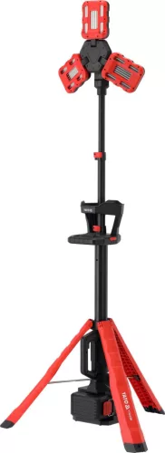 YATO LED akku munkalámpa állvánnyal, hibrid 18 V / hálózatról is, 10 000 lm, 115–235 cm (YT-818394)