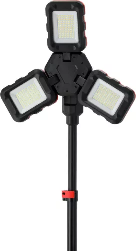 YATO LED akku munkalámpa állvánnyal, hibrid 18 V / hálózatról is, 10 000 lm, 115–235 cm (YT-818394)