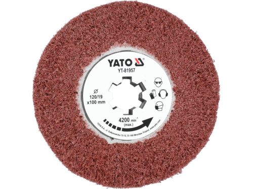 YATO Palástcsiszoló kefe P120 120X100X19 (YT-81957)