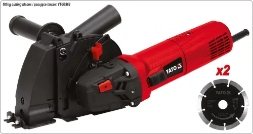 YATO Sarokcsiszoló, gyémánt koronggal 1700W, 125mm (YT-82015)