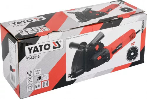 YATO Sarokcsiszoló, gyémánt koronggal 1700W, 125mm (YT-82015)