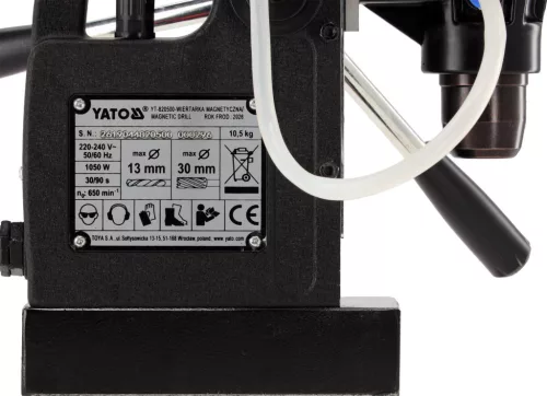 YATO Mágnestalpas fúrógép 1050 W, Ø30 mm, 11 500 N, 3/4” Weldon (YT-820500)
