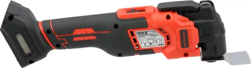 YATO Multifunkciós gép akkus, szénkefementes motorral, 18 V, 10 500–20 000 rezgés/perc, akku és töltő nélkül (YT-82227)
