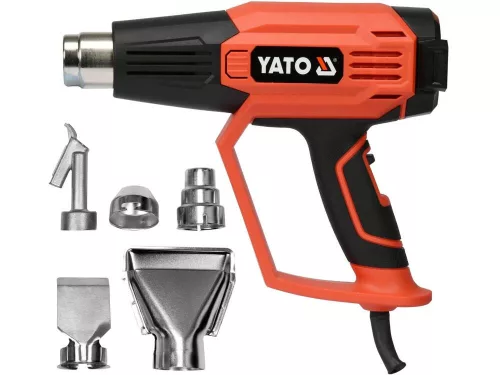 YATO Elektromos hőlégfúvó tartozékokkal 50 - 600 °C 2000 W (YT-82295)