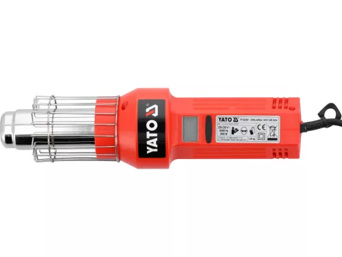YATO Hőlégfúvó LCD kijelzővel 3000 W, 50–600 °C, 750 l/perc (YT-82297)