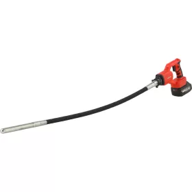   YATO Akkus betonvibrátor 18 V, 28 mm-es fejjel, 1,2 m-es hajlékony tengellyel, 4 Ah akkumulátorral (YT-826023)