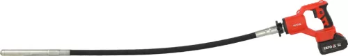 YATO Akkus betonvibrátor 18 V, 28 mm-es fejjel, 1,2 m-es hajlékony tengellyel, 4 Ah akkumulátorral (YT-826023)
