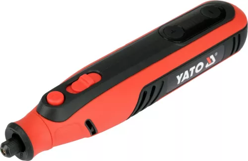 YATO Akkus mini csiszológép 8 V, 5000–30 000 ford./perc, 102 részes tartozékkészlettel (YT-82762)