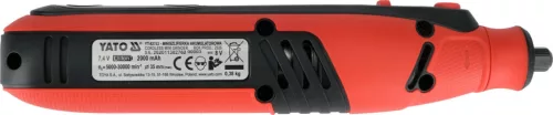 YATO Akkus mini csiszológép 8 V, 5000–30 000 ford./perc, 102 részes tartozékkészlettel (YT-82762)