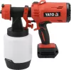 YATO Akkumulátoros festékszóró pisztoly HVLP, 18 V, 1000 ml, 1 l/perc, szénkefe nélküli motorral (YT-82767)