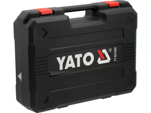 YATO Akkus fúró-csavarozó szénkefementes motorral, 18 V, 60 Nm, 1 × 2,0 Ah akkuval és töltővel, kofferben (YT-827680)